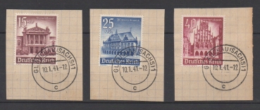 Michel Nr. 751 - 759, Winterhilfswerk auf Briefstück.